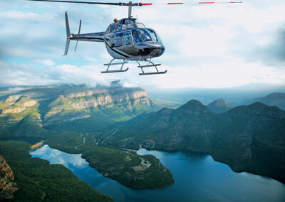 Three Rondavels Helicopter Flight in Kruger National Park with Fellengtours